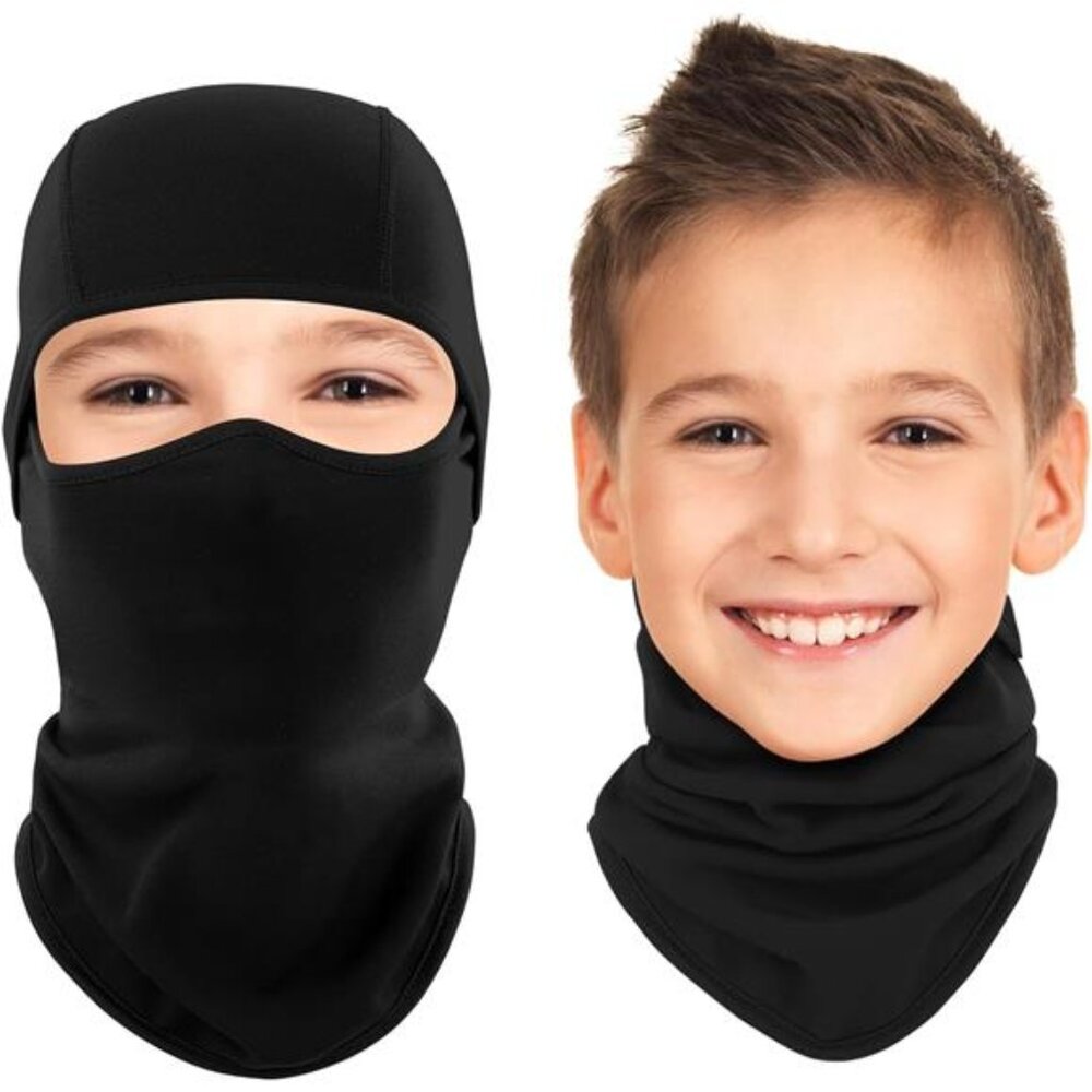 Kids Balaclava Ski Mask Cold Weather Windproof Tactical Face Mask Winter